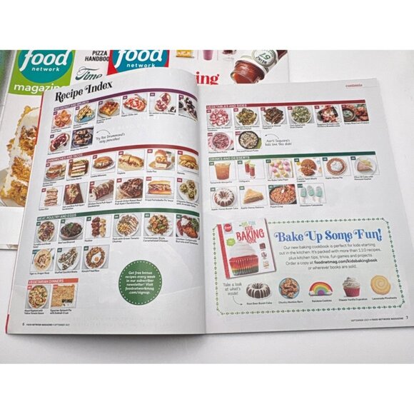 Food Network Magazine Lot 6 Issues 2021 Recipes Features Pasta Burgers Cakes - Picture 5 of 16